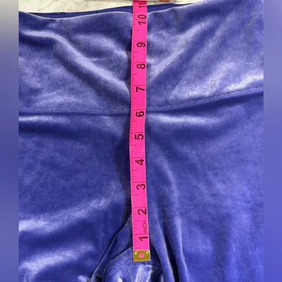 Athleta Purple Elation Velvet Flare Pants Sz XS - Picture 4 of 7